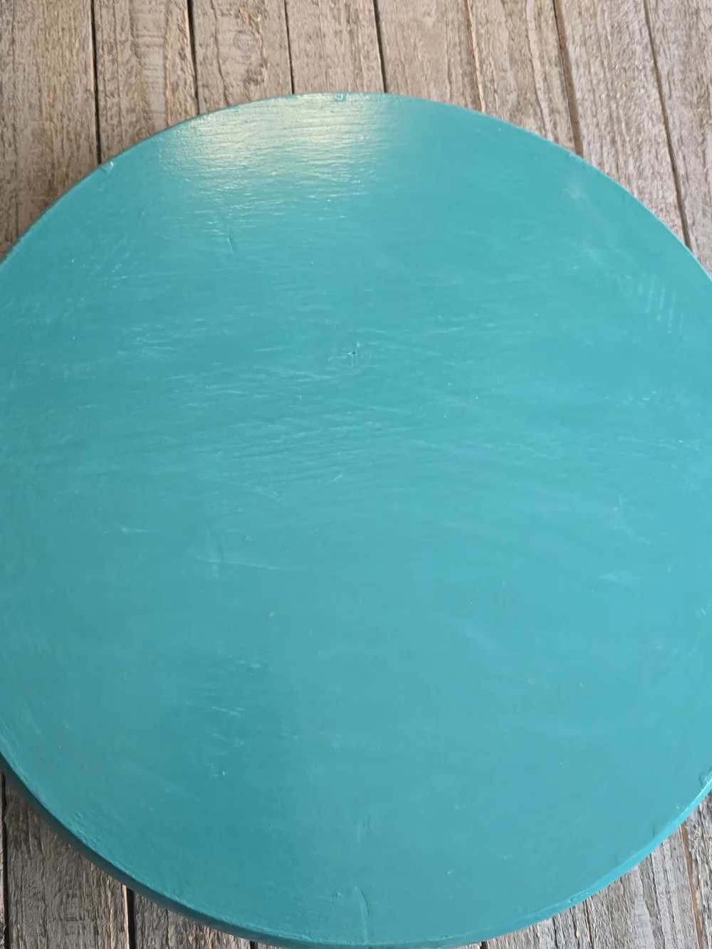 Hand PAINTED Home Wall Decor - Teal Minnesota State Sign with Red Heart